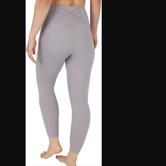 Yogalicious Lux High Waist Leggings with Criss Cross Back in Blueberry Ice - Picture 3 of 7